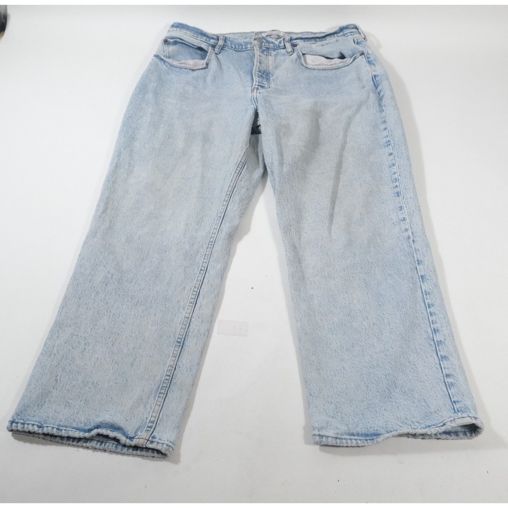 Abercrombie & Fitch Jeans Womens 34 Light Blue 90s Straight‎ Ultra High Rise